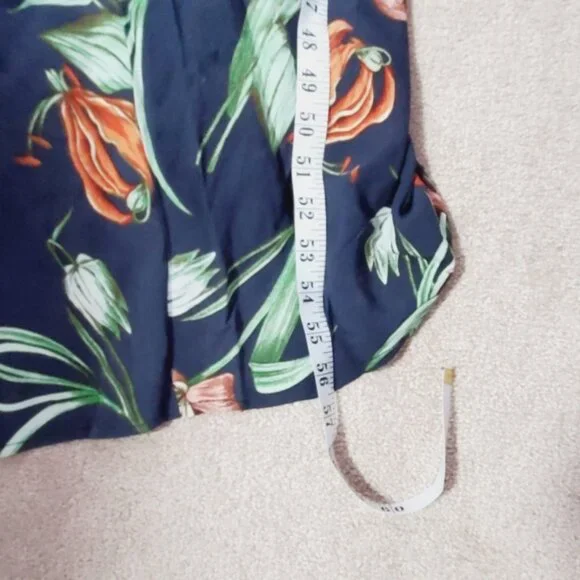 Revolve ASTR Florentina Tropical Printed Maxi Cottage Beach Dress L - Picture 6 of 8